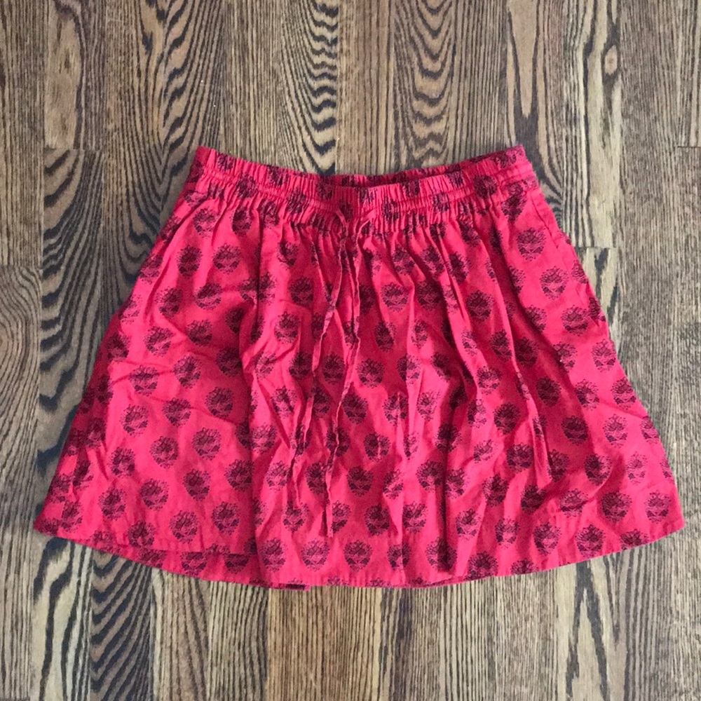 Red Madewell skirt